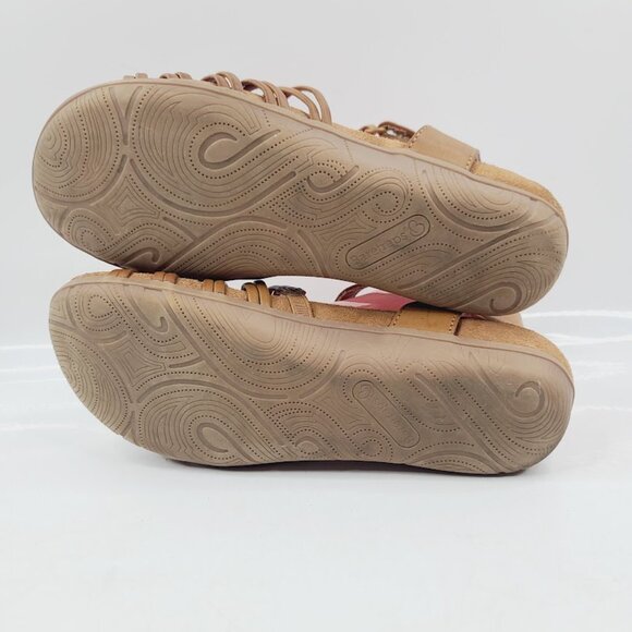 Baretraps Women's Brown Jaime Leather Low Wedge Gladiator Sandal Size 8M - Picture 5 of 7